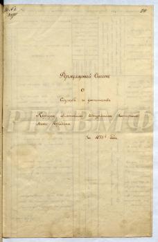 Формулярный список о службе и достоинстве капитана корпуса флотских штурманов Якова Порядина.  РГАВМФ. Ф. 283. Оп. 2. Д. 1737. Л. 24–29 об.