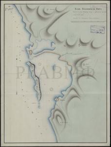 1819 г. План Наваринского порта, составленный с описи капитана Смита. РГАВМФ. Ф. 1331. Оп. 1. Д. 138. Рукописный