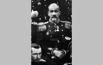 Капитан 1 ранга В.В. Игнациус. Фрагмент групповой фотографии офицеров эскадренного броненосца «Князь Суворов». 1904 г.