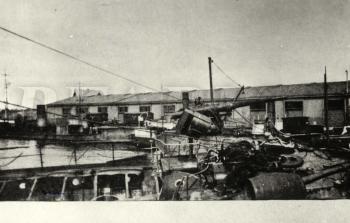 Сторожевое судно «Гриф», взорванное в Ганге. 1918 г. РГАВМФ. Ф. Р-2239. Оп. 1. Д. 6844.